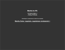 Tablet Screenshot of manitu.hu