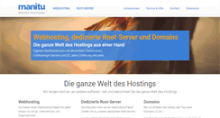 Desktop Screenshot of manitu.de