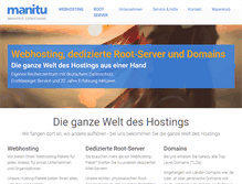 Tablet Screenshot of manitu.de